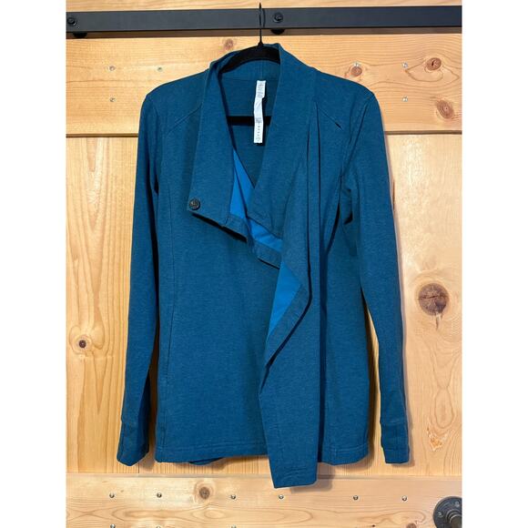 Lululemon Coast Wrap II in Heathered Alberta Lake Blue Size 8 - Picture 3 of 8